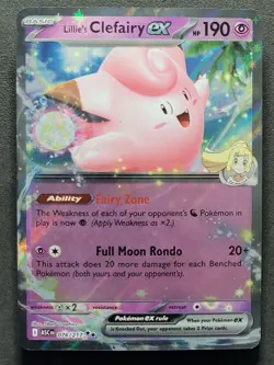 Lillie's Clefairy ex 076/217 Double Rare Ascended Heroes Pokemon TCG - Image 1