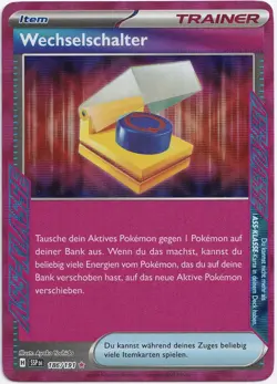 Pokemon Wechselschalter ACE Rare Sturmische Funken 186/191 NM Deutsch - Image 1