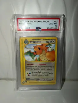Pokemon Dragonite 43/165 Expedition Base Set Rare Regular PSA 10 GEM MT 2002 - Image 3
