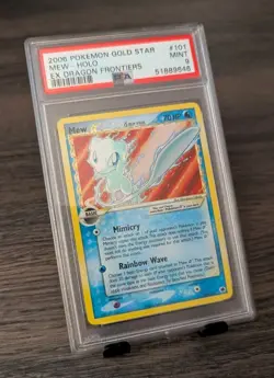 Pokemon Delta Species Gold Star Mew Holo 101/101 Dragon Frontiers PSA 9 MINT - Image 2