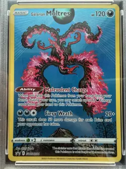 Pokemon Galarian Moltres SWSH284 Black Star Promos PSA 9 - Image 2
