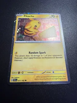 Pikachu 051/162 SWIRL Temporal Forces Promo Cosmos Holo Rare Pokemon TCG MINT - Image 2