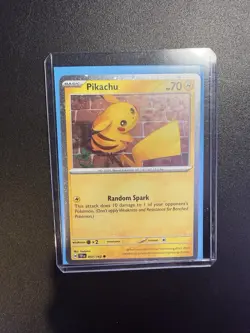 Pikachu 051/162 SWIRL Temporal Forces Promo Cosmos Holo Rare Pokemon TCG MINT - Image 4