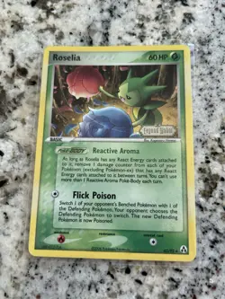 Roselia 42/92 Reverse Holo Ex Legend Maker Stamped 2006 Pokemon TCG LP - Image 1