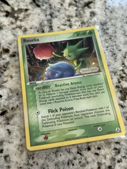 Roselia 42/92 Reverse Holo Ex Legend Maker Stamped 2006 Pokemon TCG LP - Image 3