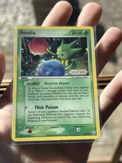 Roselia 42/92 Reverse Holo Ex Legend Maker Stamped 2006 Pokemon TCG LP - Image 4