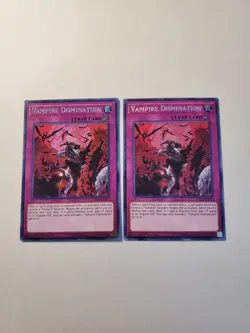 Yugioh - Vampire Domination DASA-EN011 NM 1st ed Secret Rare x2 - Image 1