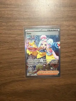 Iono Pokemon TCG Paldea Evolved Holo Ultra Rare Full Art Card - Image 1