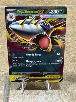 Mega Sharpedo ex 061/094 PFL Phantasmal Flames NM Double Rare Pokemon Card - Image 2
