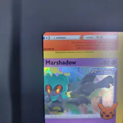 Pokemon TCG Error Miscut Card Marshadow 080/203 Trick Or Trade Holo Rare - Image 4