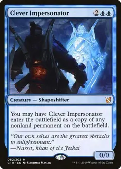 Magic The Gathering MTG CLEVER IMPERSONATOR Commander 2019 NM Near Mint - Image 1