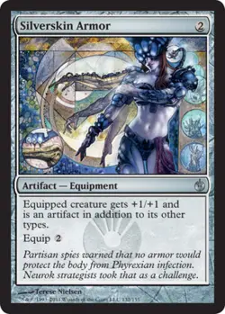 Silverskin Armor X4 (Mirrodin Besieged (2011)) MTG (NM) *CCGHouse* Magic - Image 1