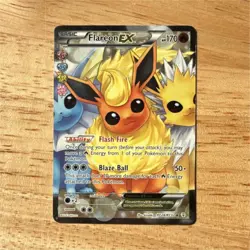 Pokemon Flareon EX RC28/RC32 Generations Radiant Collection Full Art Holo 2016 - Image 1