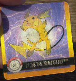 1999 Artbox Pokemon Action Flipz - Premier Edition Pikachu Raichu #01 - Image 3
