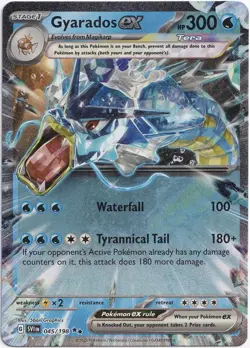 Pokemon Gyarados ex Double Rare Scarlet & Violet 045/198 NM English - Image 1