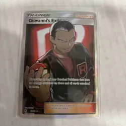 POKEMON HIDDEN FATES 67/68 GIOVANNI’S EXILE TRAINER - Image 1