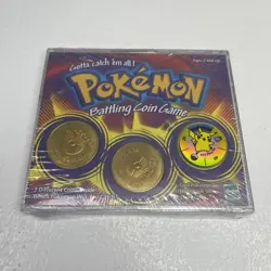 1999 Pokemon Battling Coin Game, 3 Different Coins, New And Sealed, Hasbro 👀 - Image 1