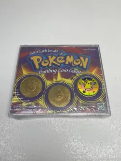 1999 Pokemon Battling Coin Game, 3 Different Coins, New And Sealed, Hasbro 👀 - Image 2