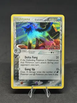 Pokemon EX Delta Species Mightyena Stamped 2005 Reverse Holo 24/113 - Image 1