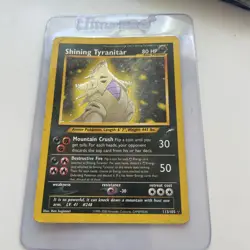 Pokemon TCG Shining Tyranitar Neo Destiny 113 Holo Unlimited Shiny Holo Rare HP - Image 1