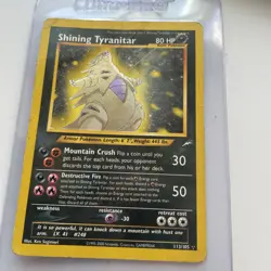 Pokemon TCG Shining Tyranitar Neo Destiny 113 Holo Unlimited Shiny Holo Rare HP - Image 5