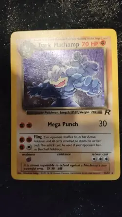Pokemon TCG Dark Machamp Holo Rare Team Rocket LP unlimited. - Image 1