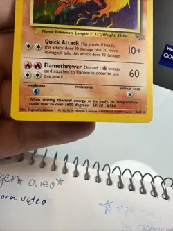 Pokemon TCG Flareon Jungle 3/64 Holo Unlimited Holo Rare - Image 4