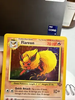 Pokemon TCG Flareon Jungle 3/64 Holo Unlimited Holo Rare - Image 5