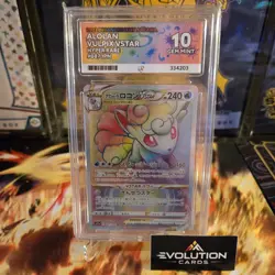 Pokemon Card TCG: Alolan Vulpix VSTAR Silver Tempest Ace 10 Gem MINT - Image 1