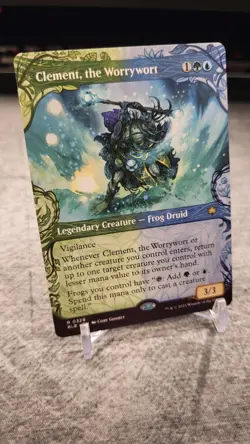 clement, the worrywort magic the gathering borderless card - Image 1