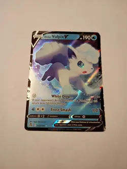 Alolan Vulpix V 033/195 - Silver Tempest - Ultra Rare Holo Pokemon Card - Image 1