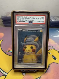 Pikachu Promo Card Grey Felt Hat Scarlet & Violet CRIMP Error Card - Rare - Image 4
