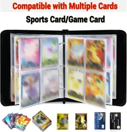 Card Binder for Pokemon Cards Holder Fits 400 Cards w/ 50 Removable Sleeves TCG - Image 2