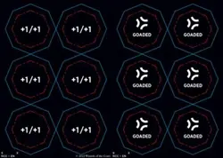 MTG Commander Streets of New Capenna Token 2-sided Punch Card Cabaretti 005/009 - Image 1