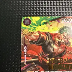 One Piece English Roronoa Zoro Foil Winner Card P-045 - OP06 Pre-Release - Image 3