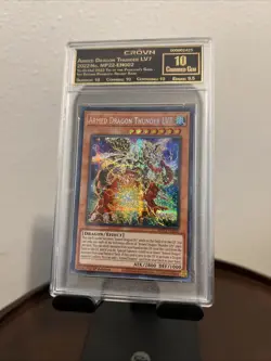 Yu-Gi-Oh! Armed Dragon Thunder LV7 Card GEM 10 Graded - Image 1