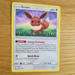 EEVEE 101/149 POKEMON CARD (SUN AND MOON SET) - Image 3