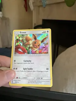 Pokemon TCG Eevee Card Hidden Fates Holo Rare 48/68 - Image 3