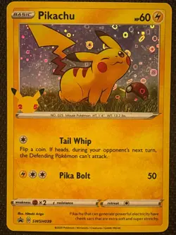 Pikachu - (General Mills) Promo Miscellaneous Cards & Products SWSH039 NM - Image 1
