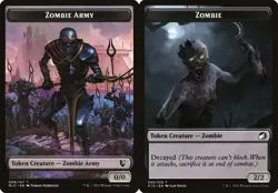 MTG Commander Midnight Hunt TOKEN Zombie Army 006 Zombie 005 - Image 1