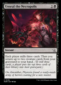 MTG March of the Machine *FOIL* C Unseal the Necropolis #0128 - Image 1