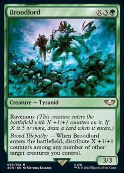 MTG Warhammer 40K R Broodlord #089 - Image 1