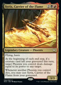 MTG Commander Streets of New Capenna R Syrix Carrier of the Flame #080 - Image 1