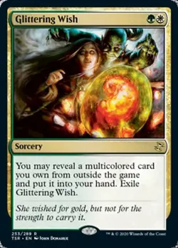 MTG Time Spiral Remastered *FOIL* R Glittering Wish #253 - Image 1