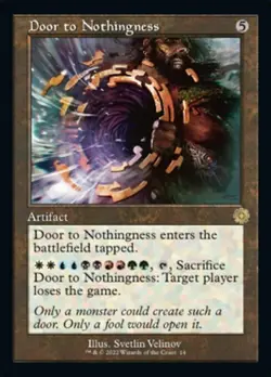 MTG Brothers War Retro Artifacts R Door to Nothingness #014 - Image 1