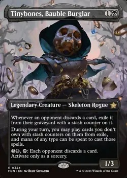Near Mint x 1 Tinybones, Bauble Burglar - Borderless Foundations Variants - Image 1