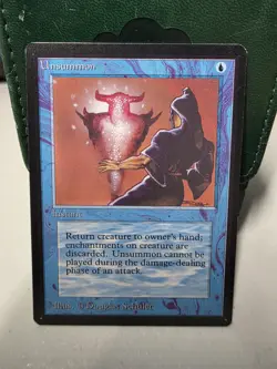 Magic the Gathering MTG Beta Unsummon NM- (Beta Bob) - Image 1