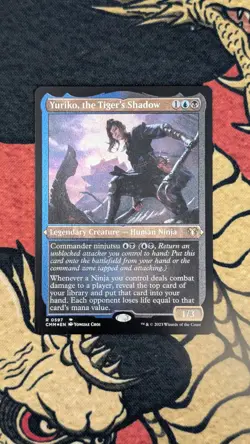 MTG Yuriko the Tigers Shadow Foil Etched NM/M CMM 0597 EPIC! 💀DeathCoronaNerd💀 - Image 2