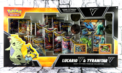 Pokemon TCG Lucario V & Tyranitar V Heavy Hitters Premium Collection NEW B2 - Image 1