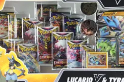 Pokemon TCG Lucario V & Tyranitar V Heavy Hitters Premium Collection NEW B2 - Image 3